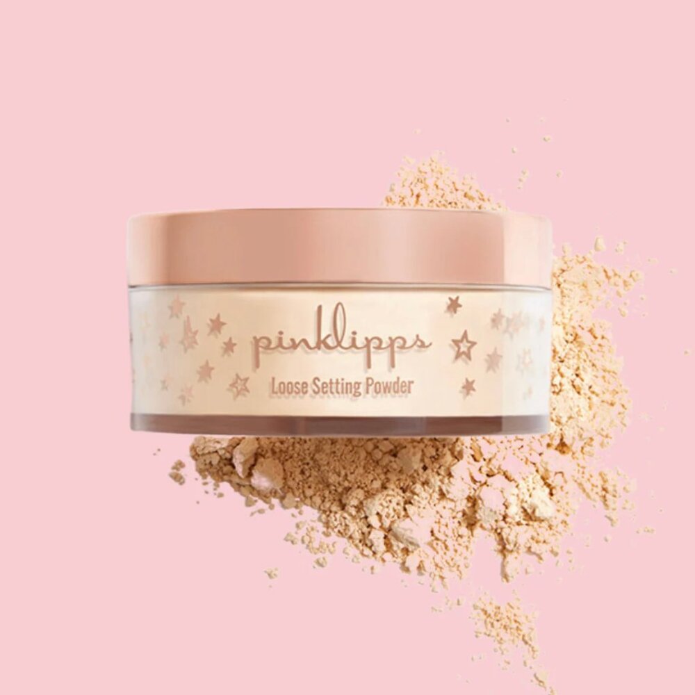 Pink Lipps Cosmetics loose setting powder translucent never used